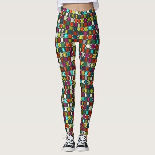 hex-stripjet leggings (Voorkant)
