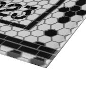 Hex Tegel Afdrukken Persoonlijk Glass Cutting Boar Snijplank (Hoek)