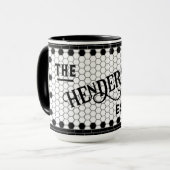 Hex Tegel Afdrukken Persoonlijk scherm Mok (Voorkant links)