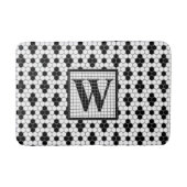 Hex Tegel Print Monogram Bath Mat (Voorkant)
