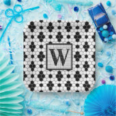 Hex Tegel Print Monogram Bord (Feest)