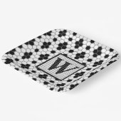 Hex Tegel Print Monogram Bord (Gebogen)