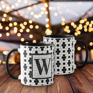 Hex Tegel Print Monogram Mok