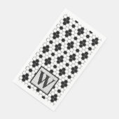 Hex Tegel Print Monogram Napkin Servet (Hoek)