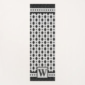 Hex Tegel Print Monogram Yogamat (Voorkant)