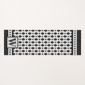 Hex Tegel Print Monogram Yogamat (Voorkant (horizontaal))