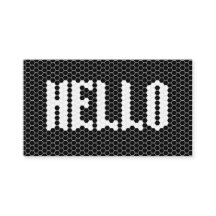 Hex tegel zwart-wit modern hallo design