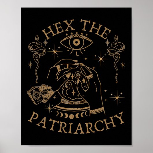 Hex the Patriarchy Feminist Witch Poster (Voorkant)