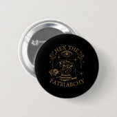 Hex the Patriarchy Feminist Witch Ronde Button 5,7 Cm (Voorkant /achterkant)