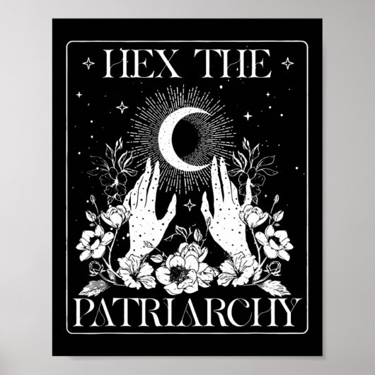 Hex the Patriarchy Halloween Feminist heks Poster (Voorkant)