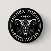 Hex the Patriarchy Ronde Button 5,7 Cm (Voorkant)