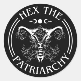 Hex the Patriarchy Ronde Sticker