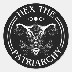 Hex the Patriarchy Ronde Sticker