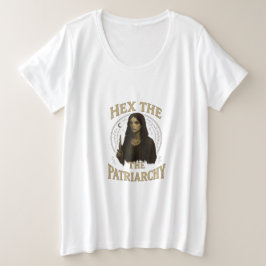 Hex the Patriarchy – Wiccan Witch Illustration  Grote Maat T-shirt