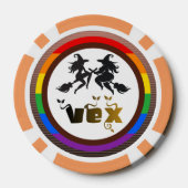 Hex. Vex. Lichaamspositieve en diverse heksen Poker Chips (Achterkant)