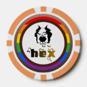 Hex. Vex. Lichaamspositieve en diverse heksen Poker Chips (Voorkant)