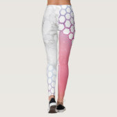 Hex Waterverf Marble Sport Leggings (Achterkant)