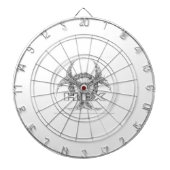 HEX White Dartboard Dartbord (Voorkant)