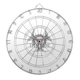 HEX White Dartboard Dartbord
