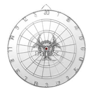 HEX White Dartboard Dartbord