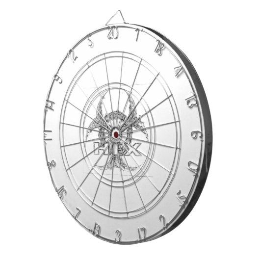 HEX White Dartboard Dartbord (Voorkant Rechts)