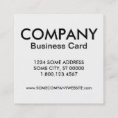 hexa-bedrijfskaart vierkante visitekaartje (Voorkant)