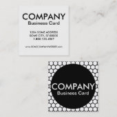 hexa-bedrijfskaart vierkante visitekaartje (Voorkant / Achterkant)