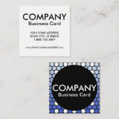 hexa-bedrijfskaart vierkante visitekaartje (Voorkant / Achterkant)