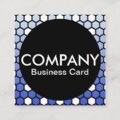 hexa-bedrijfskaart vierkante visitekaartje (Achterkant)