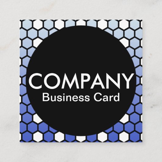 hexa-bedrijfskaart vierkante visitekaartje (Achterkant)