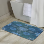 Hexa driehoeken yantra bloemblaadjes inscriptie badmat