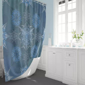 Hexa driehoeken yantra bloemblaadjes inscriptie douchegordijn