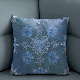 Hexa driehoeken yantra bloemblaadjes inscriptie kussen