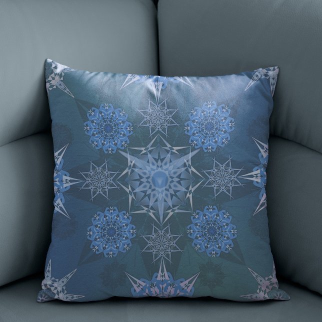 Hexa driehoeken yantra bloemblaadjes inscriptie kussen (Creator heeft geüpload)