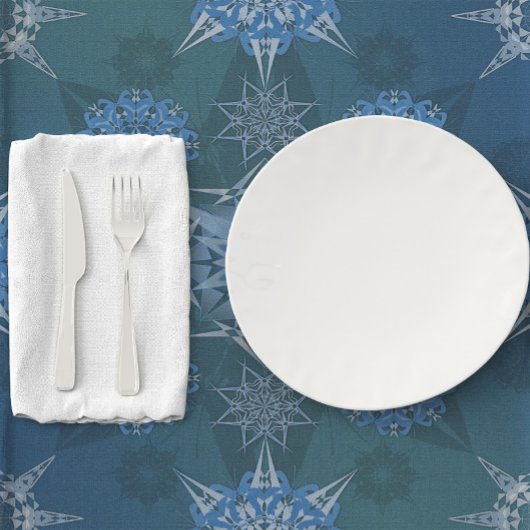 Hexa driehoeken yantra bloemblaadjes inscriptie lange tafelloper