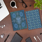 Hexa driehoeken yantra bloemblaadjes inscriptie notitieboek