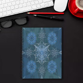 Hexa driehoeken yantra bloemblaadjes inscriptie notitieboek