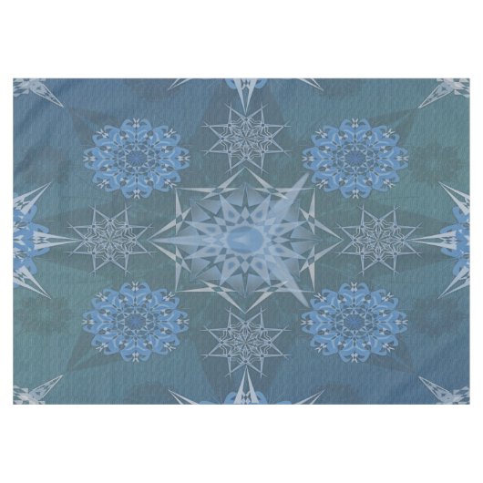 Hexa driehoeken yantra bloemblaadjes inscriptie tafelkleed (Voorkant (Horizontaal))