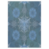 Hexa driehoeken yantra bloemblaadjes inscriptie tafelkleed (Voorkant)