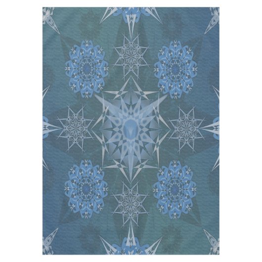 Hexa driehoeken yantra bloemblaadjes inscriptie tafelkleed (Voorkant)