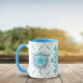 Hexa driehoeken yantra bloemblaadjes mok