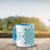 Hexa driehoeken yantra bloemblaadjes mok