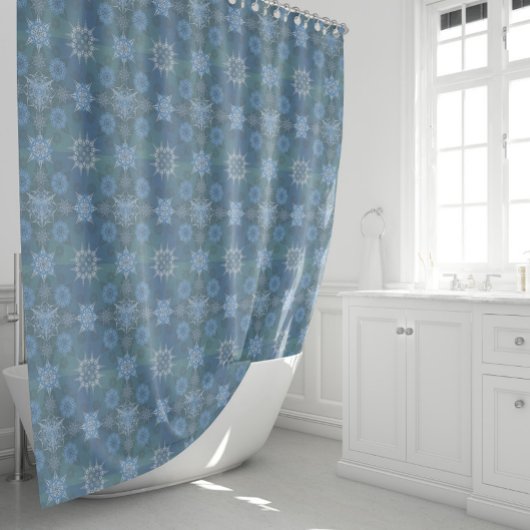 Hexa driehoeken yantra inscriptie (nieuwe versie) douchegordijn