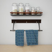 Hexa driehoeken yantra inscriptie (nieuwe versie) theedoek