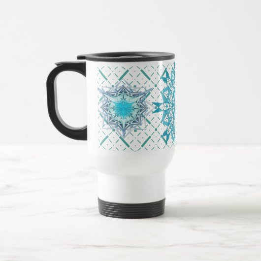 Hexa driehoeken Yantra Petals Reisbeker (Links)