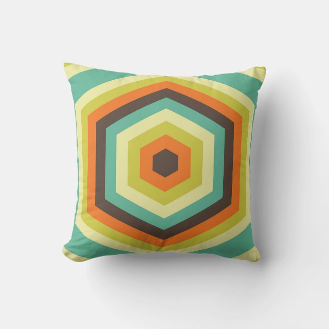 Hexa Groove Echoes Kussen (Voorkant)