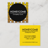 hexa honeycomb company card vierkante visitekaartje (Voorkant / Achterkant)