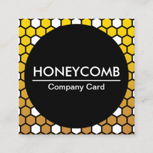 hexa honeycomb company card vierkante visitekaartje