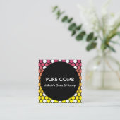 hexa honeycomb vierkante visitekaartje (Staand voorkant)