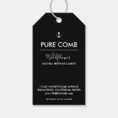 Hexa Honingraat Bijenwas Label Cadeaulabel (Voorkant)